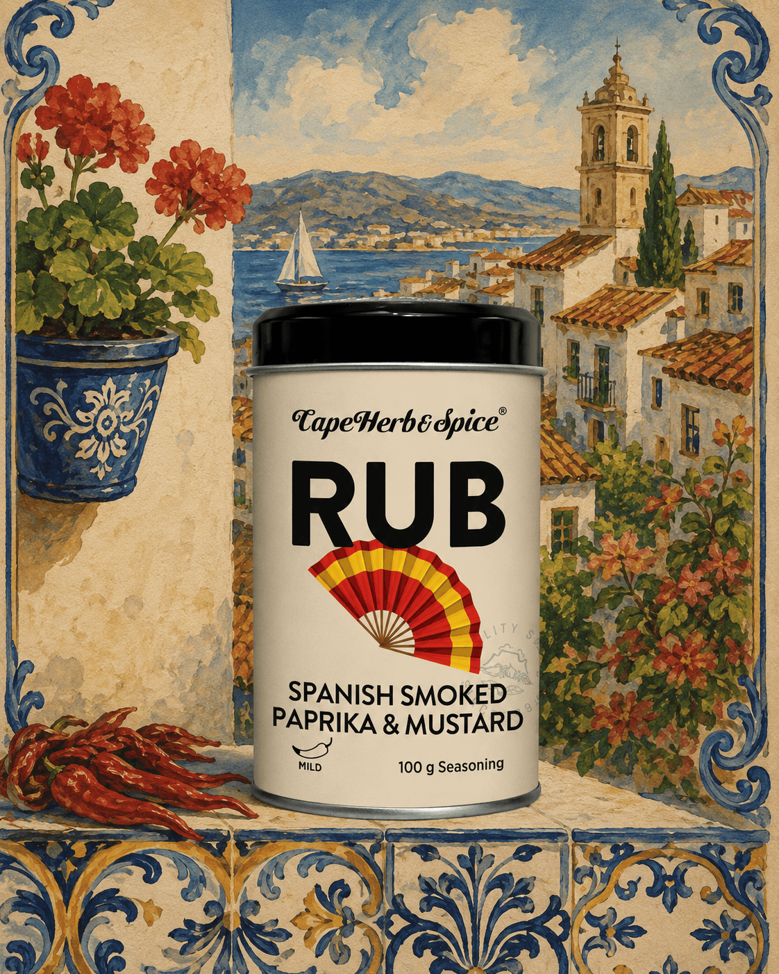 Cape Herb & Spice Rub Spanish Smoked Paprika & Mustard 100g